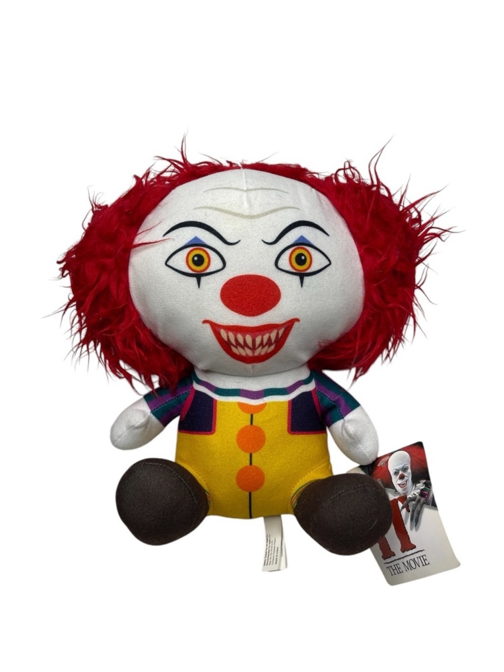 IT Pennywise The Clown Plush 1990 Tim Curry Horror Movie Toy Factory 10"